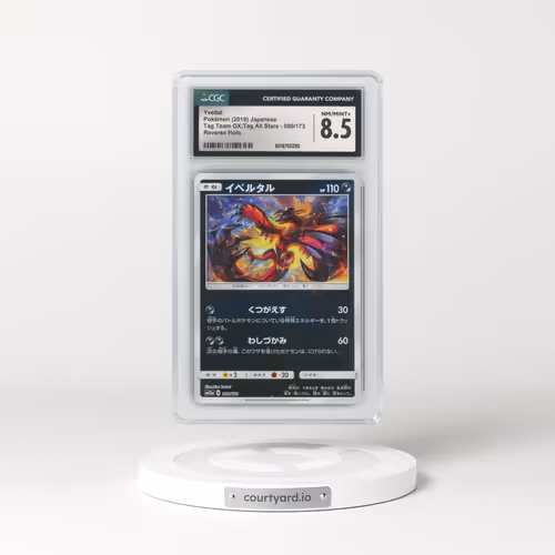 2019 Tag Team GX: Tag All Stars #080/173 Yveltal - Reverse Holo (CGC 8.5 NM-MT+)