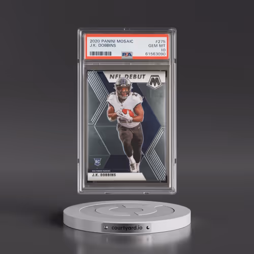 2020 Panini Mosaic #275 J.K. Dobbins (PSA 10 GEM MINT)