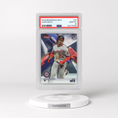 2018 Bowman's Best #29 Juan Soto (PSA 10 GEM MINT)