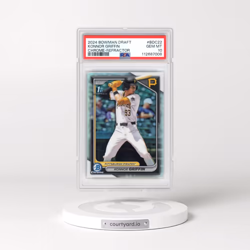 2024 Bowman Draft #BDC22 Konnor Griffin - Chrome-Refractor (PSA 10 GEM MINT)