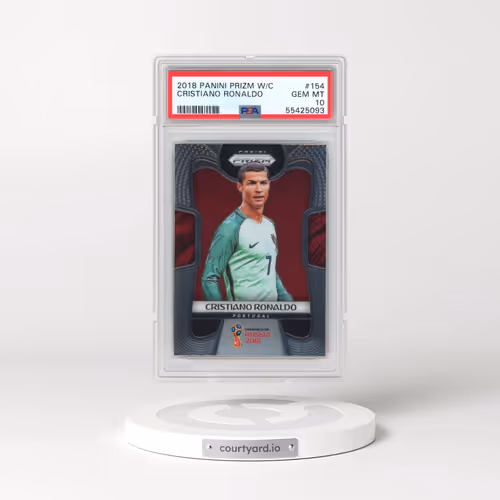 2018 Panini Prizm World Cup #154 Cristiano Ronaldo (PSA 10 GEM MINT)