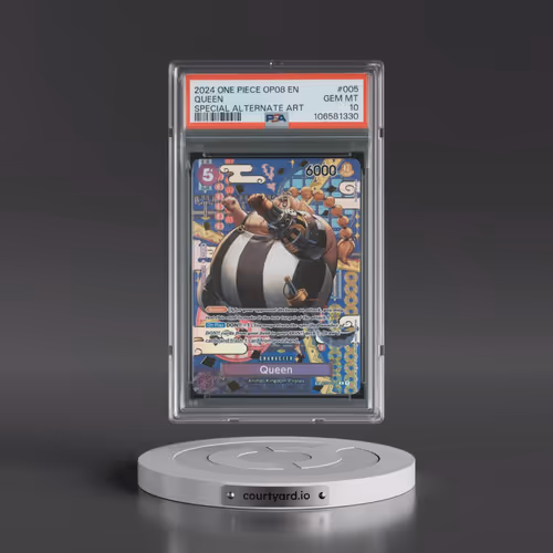 2024 One Piece OP08-Two Legends #005 Queen - Special Alternate Art (PSA 10 GEM MINT)