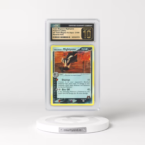 2004 EX Team Magma VS Team Aqua #21 Team Magma's Mightyena Holo