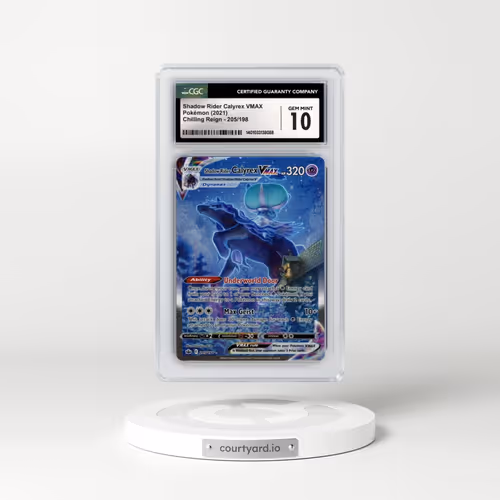 2021 Chilling Reign #205/198 Shadow Rider Calyrex VMAX - Holo Secret (CGC 10 GEM MINT)