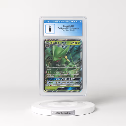 2018 Japanese Fairy Rise #5 Sceptile GX - Full Art Holo (CGC 9 MINT)