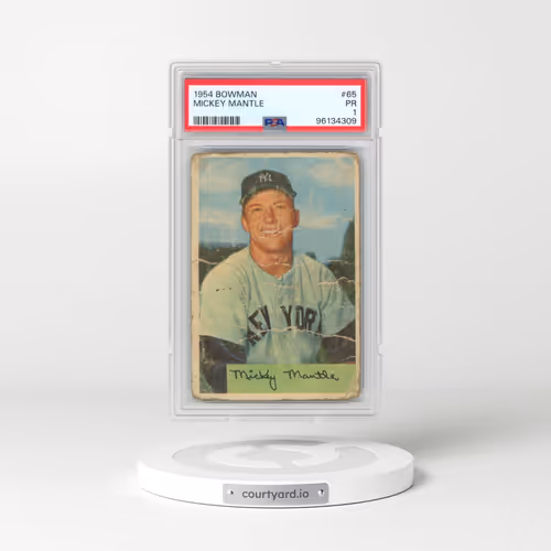 1954 Bowman #65 Mickey Mantle (PSA 1 PR)