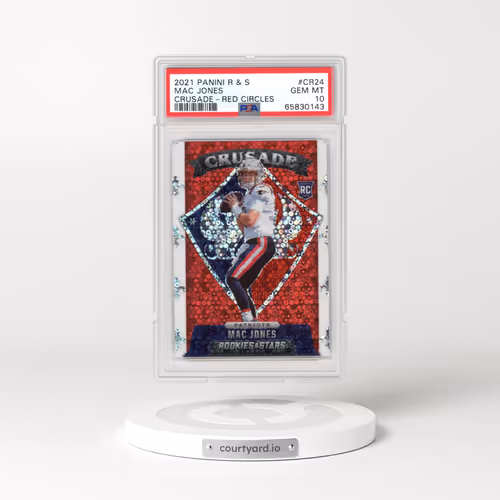 2021 Panini Rookies & Stars Crusade #CR24 Mac Jones - Red Circles (PSA 10 GEM MINT)
