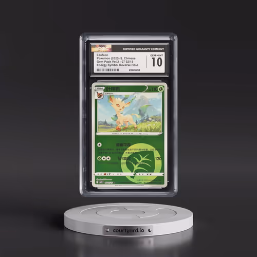 2025 Gem Pack Volume 2 - CBB2C - Simplified #07 02/15 Leafeon - Reverse Holo Energy Symbol (CGC 10 G