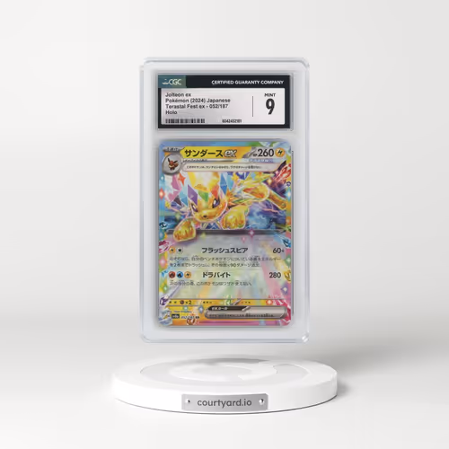2024 Pokémon Sv8a-Terastal Fest EX #052 Jolteon EX - Holo (CGC 9 MINT)