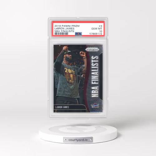 2019 Panini Prizm NBA Finalists #3 LeBron James (PSA 10 GEM MINT)