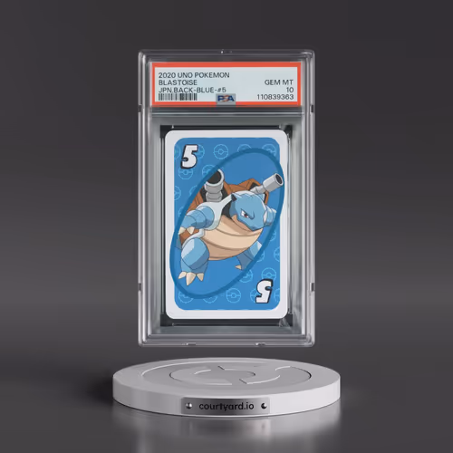 2020 Uno Pokémon Blastoise - Back-Blue-#5 (PSA 10 GEM MINT)