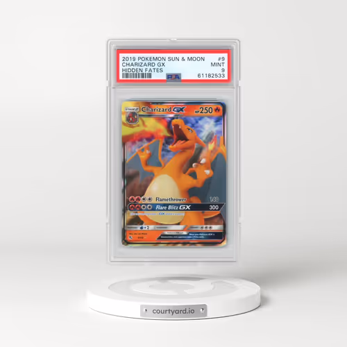 2019 Pokémon Sun & Moon Hidden Fates #9 Charizard GX - Holo (PSA 9 MINT)
