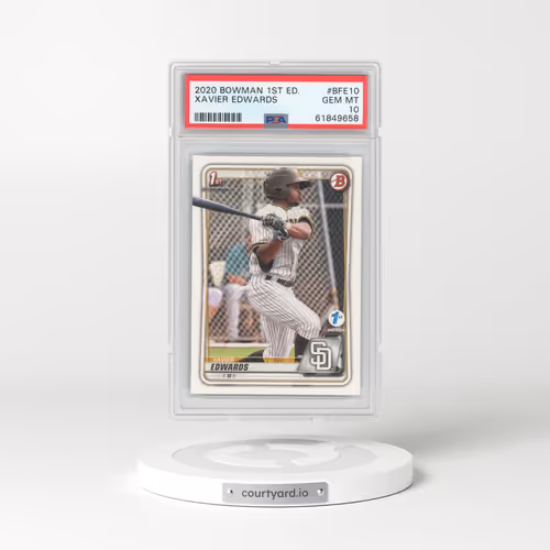 2020 Bowman 1st Edition #BFE10 Xavier Edwards (PSA 10 GEM MINT)