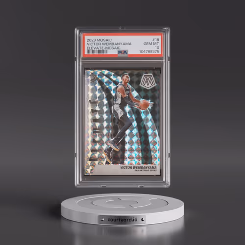 2023 Panini Mosaic Elevate #18 Victor Wembanyama - Mosaic (PSA 10 GEM MINT)