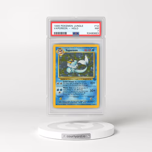 1999 Pokémon Jungle #12 Vaporeon - Holo (PSA 7 NM)