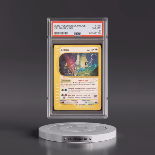 2003 Pokémon Skyridge #145 Celebi - Reverse Foil (PSA 8 NM-MT)