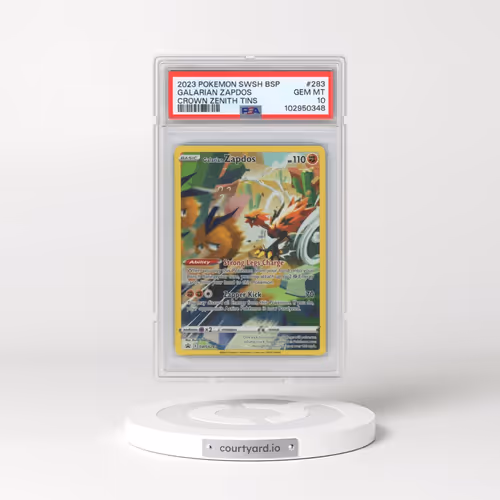 2023 Pokémon Swsh Black Star Promo #283 Galarian Zapdos - Crown Zenith Tins (PSA 10 GEM MINT)