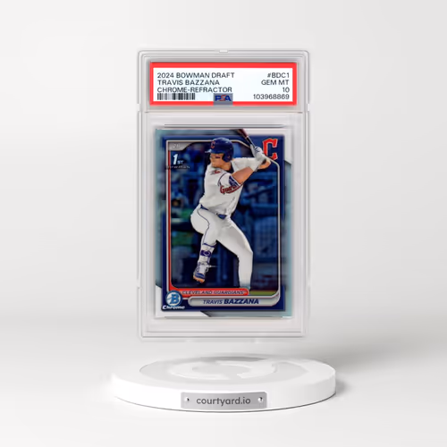 2024 Bowman Draft #BDC1 Travis Bazzana - Chrome-Refractor (PSA 10 GEM MINT)