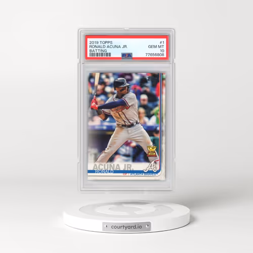 2019 Topps #1 Ronald Acuna Jr. - Batting (PSA 10 GEM MINT)
