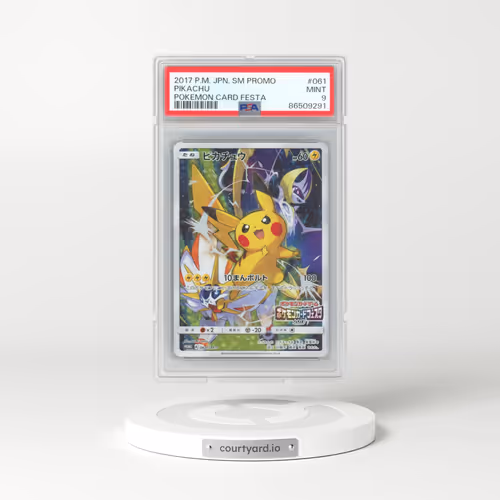2017 Pokémon SM Promo #061 Pikachu - Pokemon Card Festa (PSA 9 MINT)