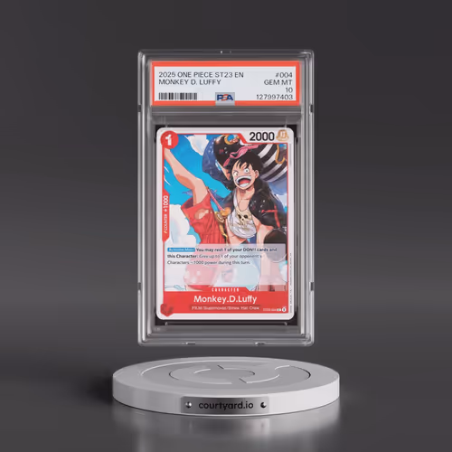 2025 One Piece Starter Deck ST23-Red Shanks #004 Monkey D. Luffy (PSA 10 GEM MINT)