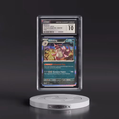 2023 Scarlet & Violet 151 - MEW EN #034/165 Nidoking - Holo (CGC 10 GEM MINT)