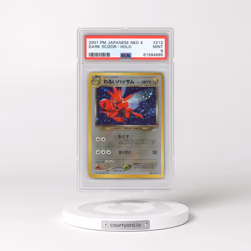 2001 Pokémon Neo 4 #212 Dark Scizor - Holo (PSA 9 MINT)