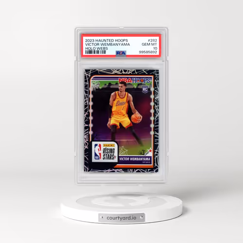 2023 Panini Haunted Hoops #282 Victor Wembanyama - Holo Webs (PSA 10 GEM MINT)