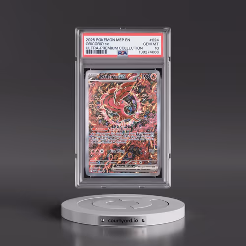 2025 Pokémon Mep EN-Me Black Star Promo #024 Oricorio EX - Holo Mega Charizard X EX Ultra-Premium Co