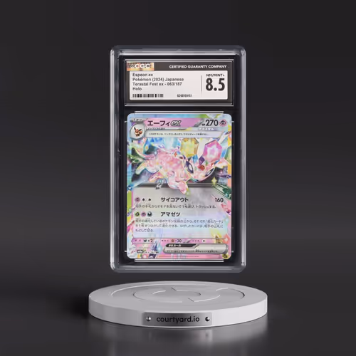 2024 Pokémon Sv8a-Terastal Fest EX #063 Espeon EX - Holo (CGC 8.5 NM-MT+)