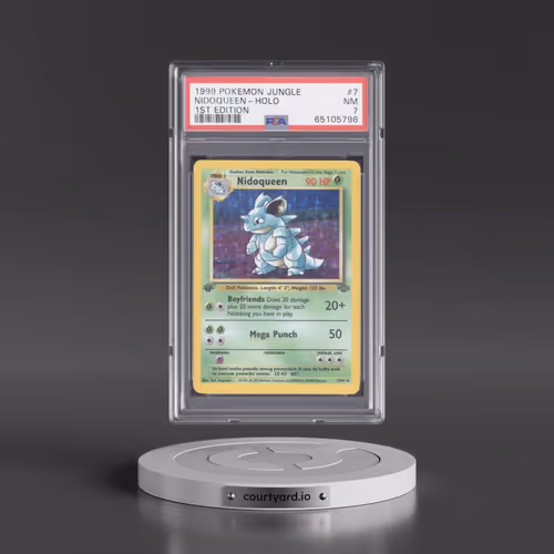 1999 Pokémon Jungle #7 Nidoqueen - 1st Edition Holo (PSA 7 NM)