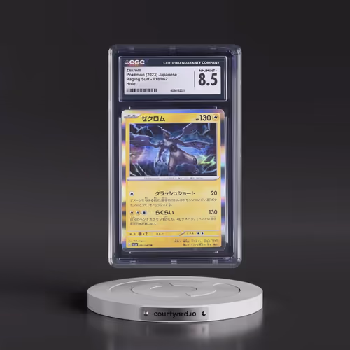 2023 Raging Surf #018/062 Zekrom - Holo (CGC 8.5 NM-MT+)