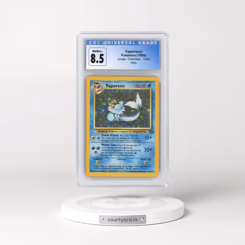 1999 Jungle #12/64 Vaporeon - Holo (CGC 8.5 NM-MT+)