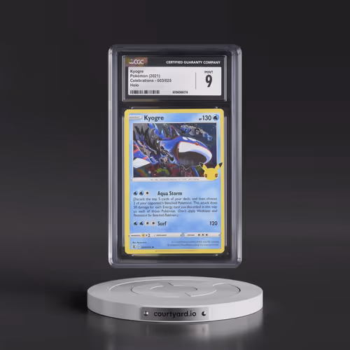 2021 Celebrations #003/025 Kyogre - Holo (CGC 9 MINT)