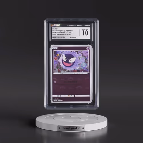 2021 Dark Phantasma #021/071 Gastly - Reverse Holo Poke Ball (CGC 10 GEM MINT)