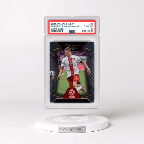 2015 Panini Select #80 Robert Lewandowski - With Ball (PSA 10 GEM MINT)