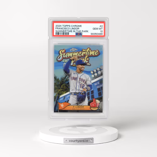 2024 Topps Chrome Summertime in the Park #2 Francisco Lindor (PSA 10 GEM MINT)