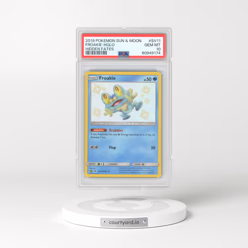 2019 Pokémon Sun & Moon Hidden Fates #SV11 Froakie - Holo (PSA 10 GEM MINT)