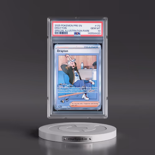 2025 Pokémon Pre EN-Prismatic Evolutions #172 Drayton - Special Illustration Rare (PSA 10 GEM MINT)