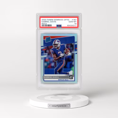 2020 Panini Donruss Optic #187 Gabriel Davis - Holo (PSA 10 GEM MINT)