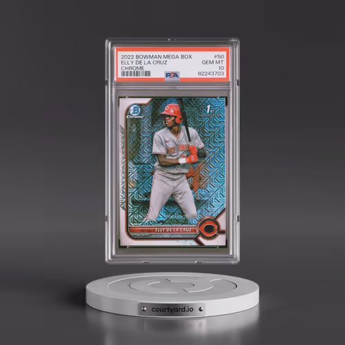 2022 Bowman Mega Box Chrome #50 Elly de La Cruz (PSA 10 GEM MINT)