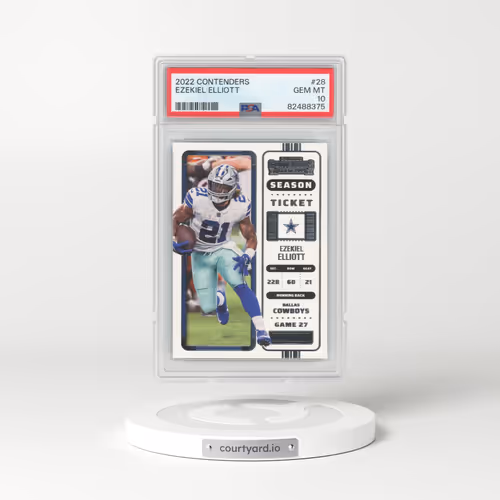 2022 Panini Contenders #28 Ezekiel Elliott (PSA 10 GEM MINT)