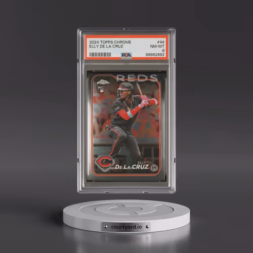 2024 Topps Chrome #44 Elly de La Cruz (PSA 8 NM-MT)