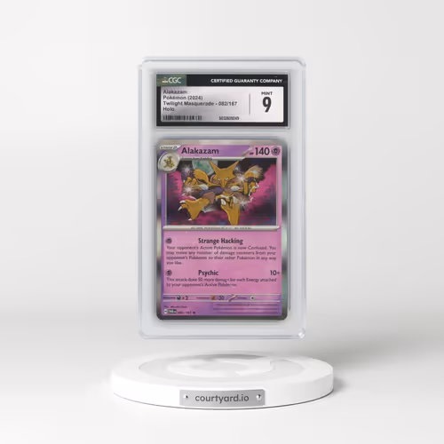 2024 Twilight Masquerade - TWM EN #082/167 Alakazam - Holo (CGC 9 MINT)
