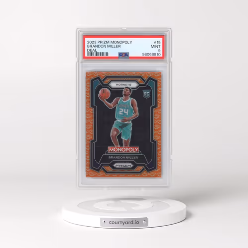 2023 Panini Prizm Monopoly #15 Brandon Miller - Deal (PSA 9 MINT)