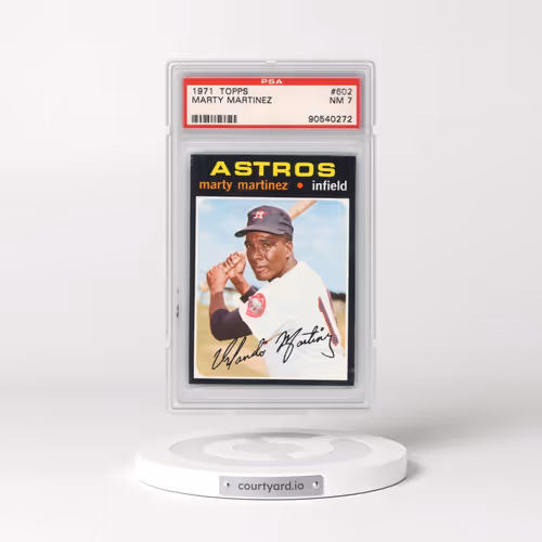1971 Topps #602 Marty Martinez (PSA 7 NM)