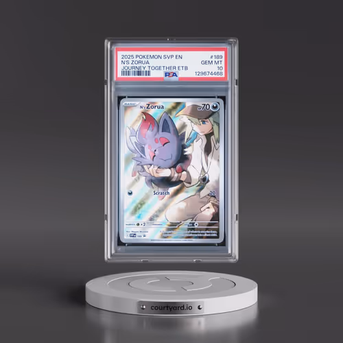 2025 Pokémon Svp EN-SV Black Star Promo #189 N's Zorua - Journey Together Elite Trainer Box (PSA 10