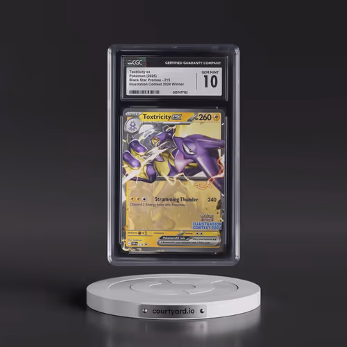 2025 Pokémon Svp EN-SV Black Star Promo #215 Toxtricity EX - Holo Illustration Contest 2024 (CGC 10