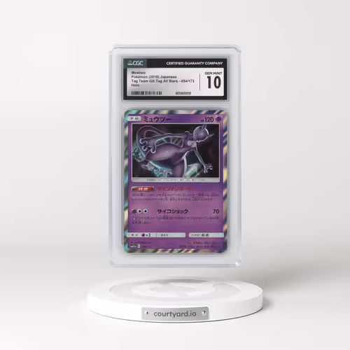 2019 Tag Team GX: Tag All Stars #054/173 Mewtwo - Holo (CGC 10 GEM MINT)