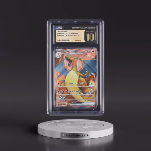 2023 Pokémon Card 151 #185/165 Charizard ex - Super Rare Holo (CGC 10 PRISTINE)
